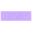 FRANK.stl FRANK letters