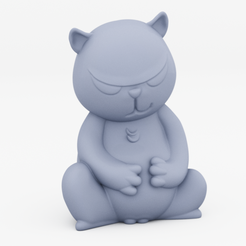 cat-think-02.png STL file Plotting Cat・Design to download and 3D print