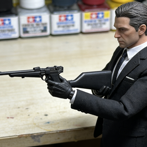 50 Pa 3.75-inch Luger 1902 Carbine - Perspective Model