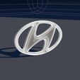 16.jpg Hyundai Badge 3D Print