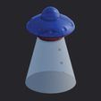 1-01.jpg UFO Tractor Beam Table Lamp - IKEA MITTLED Compatible - 3D Print & CNC Ready