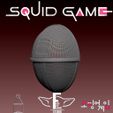 masksoldier7.jpg Archivo STL gratuito El juego del calamar mask/ Squid Game Mask - Front Man Mask Squid Game・Objeto imprimible en 3D para descargar