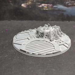 beeed48501edcd1383cb61c5a913099c_display_large.jpg Free STL file Remixed 90mm base for Redemptor Dreadnought・Template to download and 3D print, FelixTheCrazy