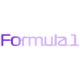 F1 Logo2 v1.stl Formula 1 Logo Flipart