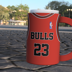 STL file Chicago Bulls NBA Logo Stand 2 version・Model to download and 3D  print・Cults