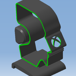 4.png STL file XBOX Support casque audio - Audio headset support XBOX・3D printing idea to download