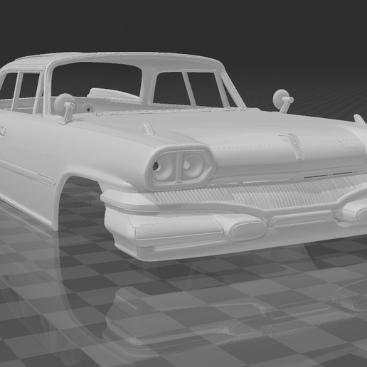🎯 Dodge Dart Phoenix Hardtop 1960 Shell Body – Divided