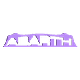 abarth_upper_black_top.STL ABARTH logo sign badge ecusson