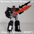 nemesis1.png Weapon Set for Legacy Evolution Core Class Nemesis Prime | Transformers