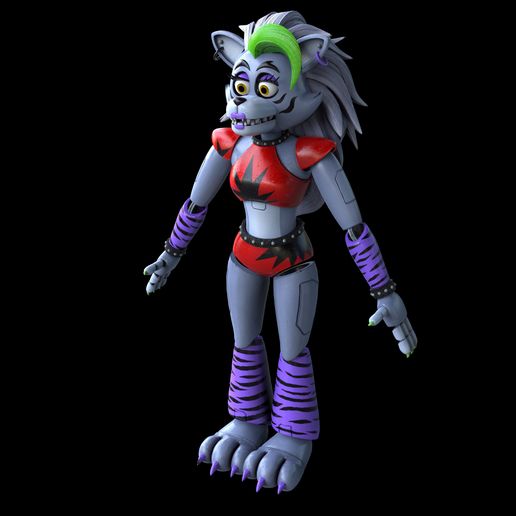 🎭 FNAF Glamrock Roxanne Security Breach Full Body Wearable Costume with ...