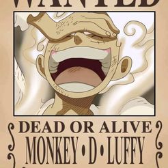 1-LUFFY-BOY.jpg Archivo STL gratis LITOFANIA - CARTEL MONKEY D LUFFY - GEAR 5 - TAMAÑO LLAVERO・Plan de la impresora 3D para descargar