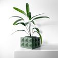 misprint-0090.jpg The Eldan Planter Pot with Drainage | Modern and Unique Home Decor for Plants and Succulents  | STL File