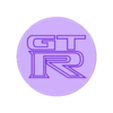 gtr logo - circulo 50mm.STL GT-R emblem