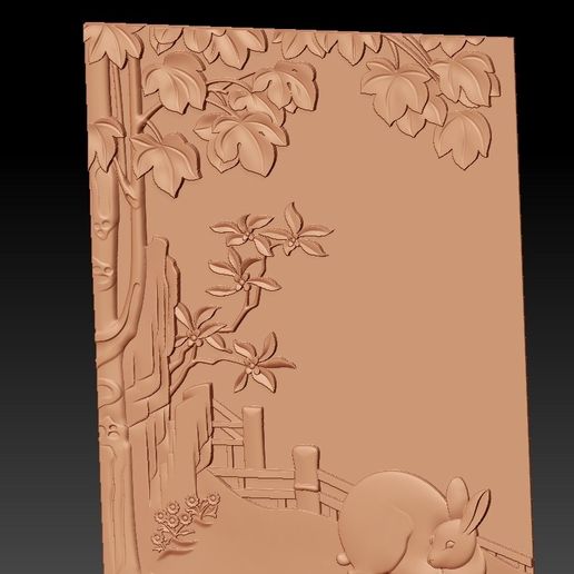 bas-relief of rabbits - Cults3D 3D Model | 3Drop