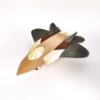 IMG_20200809_103344-01.jpeg STL file Fighter Jet Toy Puzzle - US type・3D printable model to download