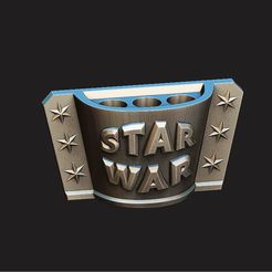01.JPG Fichier STL gratuit PORTE-CRAYON - STAR WARS・Modèle pour imprimante 3D à télécharger