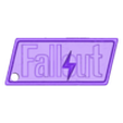 fallout logo keyring.stl Fallout Logo Detailed