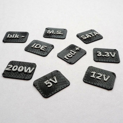 Capture d’écran 2017-02-06 à 10.45.46.png Free STL file Bulk of labels - customizable・3D printing idea to download