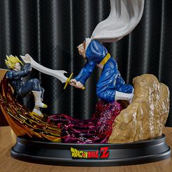Gohan-VS-Dabura-1-2.jpg 3D file Gohan vs Dabura・Design to download and 3D print