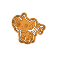 model.png Shinx pokemon  CUTTER AND STAMP, COOKIE CUTTER, FORM STAMP, COOKIE CUTTER, FORM