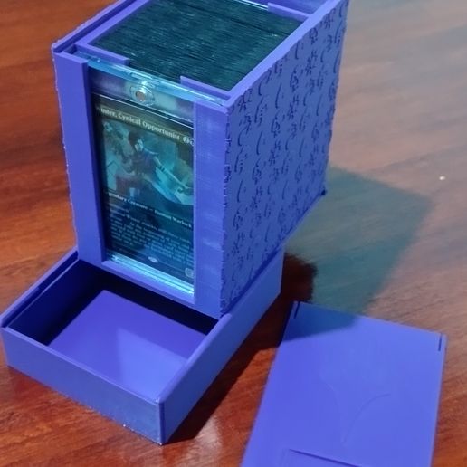 mtg commander deck box 3d print stl Coffin Deck Box STL File  MTG/EDH Card Storage (digital File Only)