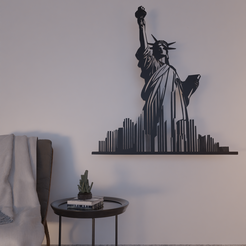 wall-art-2.png Freiheitsstatue Wandkunst 2d Wanddekoration