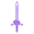 rose sword w backing.stl Brinco Rose Sword