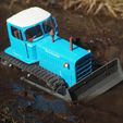 P4140498.JPG Free STL file RC Soviet tractor DT-75 Kazakhstan (1\10 scale)・Template to download and 3D print, gamebox13