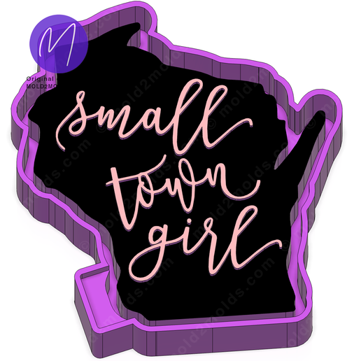 🤏 Small Town Girl Wisconsin Freshie STL Mold Housing・ STL File for 3D ...