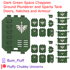 Dark-Angels-Doors-4.png Dark Green Space Chappies Ground Plunderer and Sparta Tank Accessories