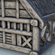 53.png Large medieval house with multi-floored thatched roof (8) - Warhammer Age of Sigmar Alkemy Lord of the Rings War of the Rose Warcrow Saga