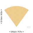 1-5_of_pie~8.25in-cm-inch-cookie.png Slice (1∕5) of Pie Cookie Cutter 8.25in / 21cm