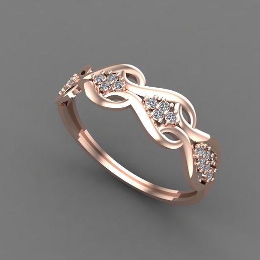 WOMENS DIAMOND SIGNET RING WOMEN RINGS 3DMODELS 3D PRINT MODEL 3D PRINT MODEL 3D model