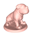 model.png Bulldog dog figurine