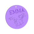 chaval porte clés emma.stl Download STL file horse key ring Emma • Template to 3D print, steph86160
