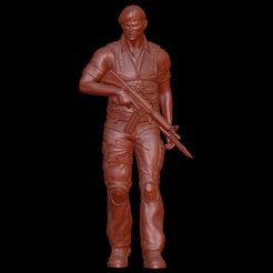 BPR_Render.jpg Download STL file SPECIAL FORCES SOLDIER WALKING WITH M16 • 3D printable model, estorilmad