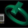 6.jpg Tiffany T Style Ring Bangle Set 3D Model STL 3DM Cad File