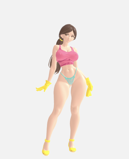 garage cleaning waifu