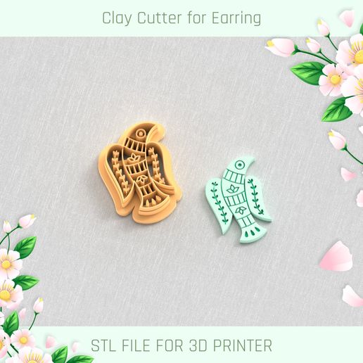 Folk Art Bird A Clay Cutter