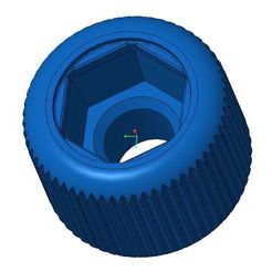 m10.jpg Archivo STL gratis Mango moleteado para tuerca / tornillo M10 H・Diseño de impresora 3D para descargar
