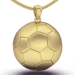 keyshot-jewelry-scene-setup-set-3.10537.jpg Archivo STL Colgante balón de fútbol・Modelo imprimible en 3D para descargar