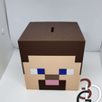 steve3.png Minecraft Steve piggy bank