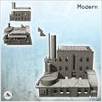 3.jpg Modern brick factory with large chimney and access arch (intact version) (4) - Modern WW2 WW1 World War Diaroma Wargaming RPG Mini Hobby