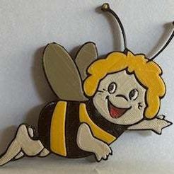 maya.jpg STL-Datei Badge Maya the bee kostenlos・Design für 3D-Drucker zum herunterladen