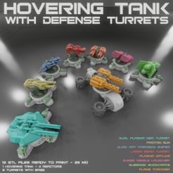 HoveringTankTurrets01.jpg Hovering Tank and Defense Turrets