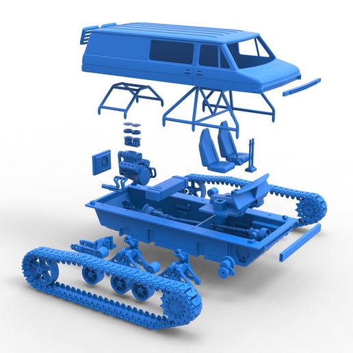 87.jpg Diecast Vintage Monster tank Version 3 масштаб 1:25