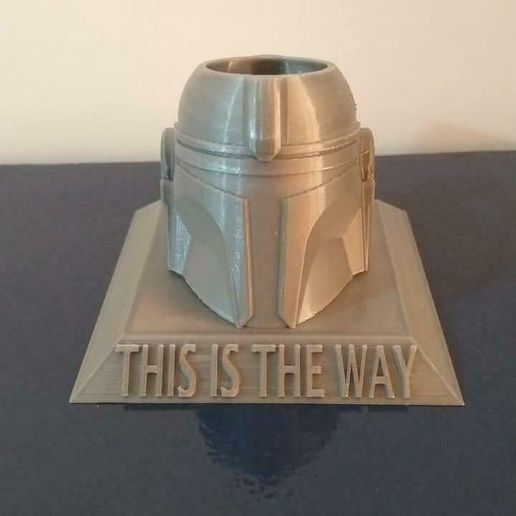 PENCIL MANDO - MANDALORIAN - CUP PENCIL 3D model