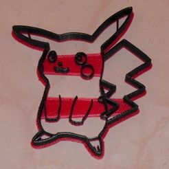 97c42f8f73eca8a1ba3c4ee2a32d2380_display_large.JPG Free STL file Pikachu cookie cutter, via an Inkscape extension・Object to download and to 3D print, arpruss