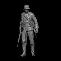BPR_Render.jpg STL file WW2 GERMAN SOLDIER ON GUARD・Model to download and 3D print