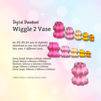 Cover-9.png Wiggle Vase 2 STL File - Digital Download -5 Sizes- Homeware, Minimalist Modern Design